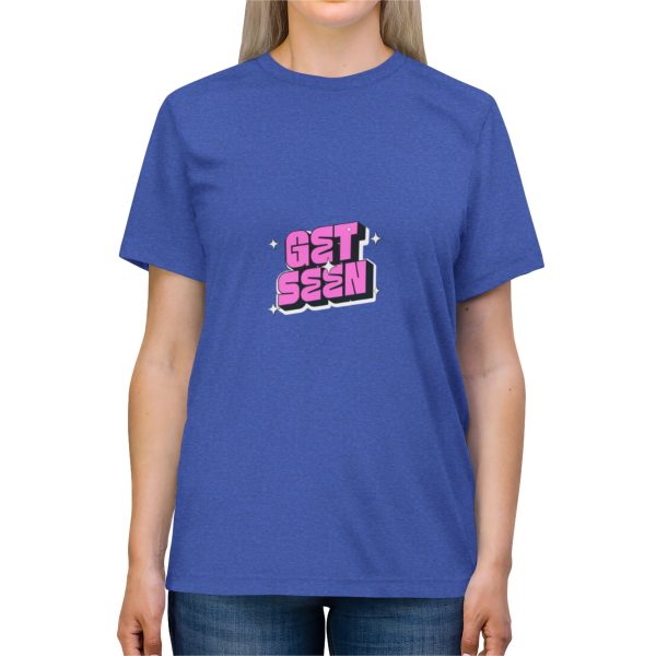 Get Seen Unisex Triblend Tee | Casual Cool, Streetwear Style, Gift for Friends, Everyday Wear, Graphic T-Shirt - Image 7